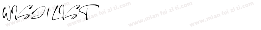 WISH LIST字体转换